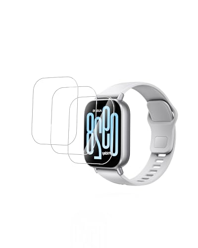 yystao (3 Stück) Schutzfolie für Xiaomi Redmi Watch 5 Active, gehärtete Glasfolie Displayschutzfolie, hochauflösend, kratzfest, berührungsempfindlich, 9H Härte von yystao
