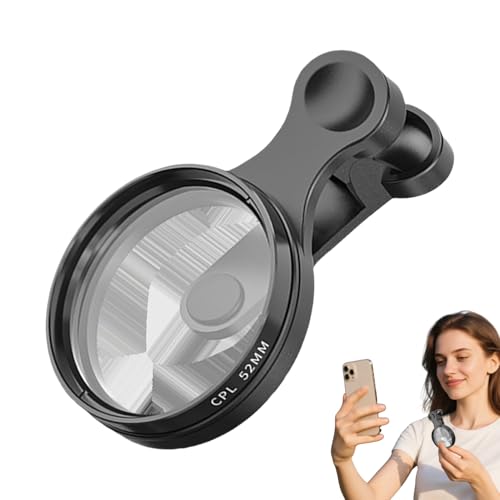 Handy Polarisationsfilter | Optikglas 52mm Ultraflache Clip-Halterung Polarisator - Light Weight Kamerlinse Für durch die Wiederherstellung natürlicher Outdoor-Fotografie Und Videoaufnahmen Handy Polarisationsfilter | Optikglas 52mm Ultraflache Clip-Halterung Polarisator - Light Weight Kamerlinse Für durch die Wiederherstellung natürlicher Outdoor-Fotografie Und Videoaufnahmen von yztju