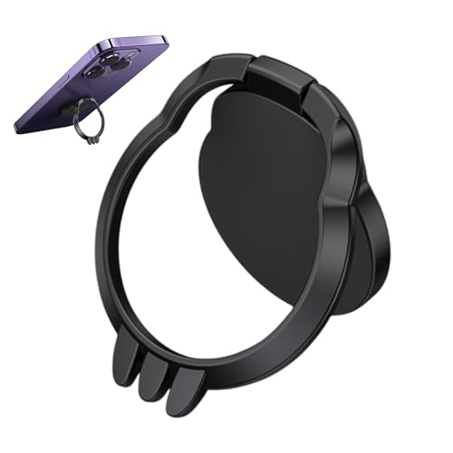 Handy-Ringhalter-Ständer, Telefon-Ringhalter Fingerständer | Lazy Metall-Telefonringständer - stabile und sichere haftender Fingergriff-Ständer zum Fotografieren, Ansehen von Videos, Videoanrufen, von yztju