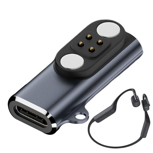Kopfhörer-Ladekonverter, magnetischer Ladekonverter für Kopfhörer | Magnetischer poliger Ladekabel- sich für Kopfhörer auf GeschäftsAdapter für Kopfhörer - Überladeschutz-Adapter für Damen und Herren von yztju