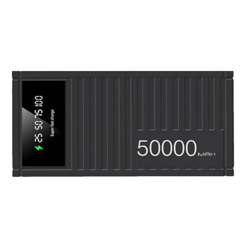 Portable Lading Bank - 66W schnelles Ladekanal mit 50000 mAh Kapazität | Tragbarer EnergyStay angeschlossen, wenn schnelles Ladestand im Freien Bank Telefon mit LED -Display für Wandercampingreise im von yztju