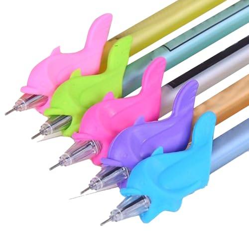 Stifthilfen Für Kinderhandschrift - Delfin-Schreibhilfen Aus Silikon -– 5er Set Für Schreibtraining Zu Hause, Kindergarten & VorschuleStifthalter mit ihrer sorgfältig gestalteten Rillenstruktur reduzi Stifthilfen Für Kinderhandschrift - Delfin-Schreibhilfen Aus Silikon -– 5er Set Für Schreibtraining Zu Hause, Kindergarten & VorschuleStifthalter mit ihrer sorgfältig gestalteten Rillenstruktur reduzi von yztju