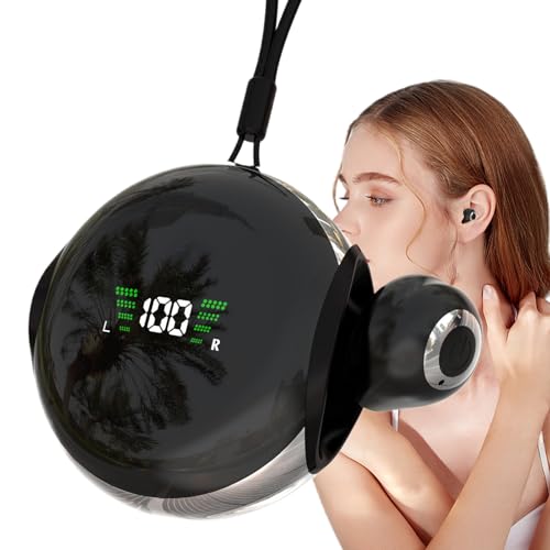 yztju Kabellose In-Ear-Kopfhörer | LED-Digitaldisplay in Ohrhörern | Smart Touch Hochauflösend Mobilitä e Soundtreiber Sorgen für klare ng mit Geräuschreduzierung Für Familie, Freunde & Unterwegs von yztju
