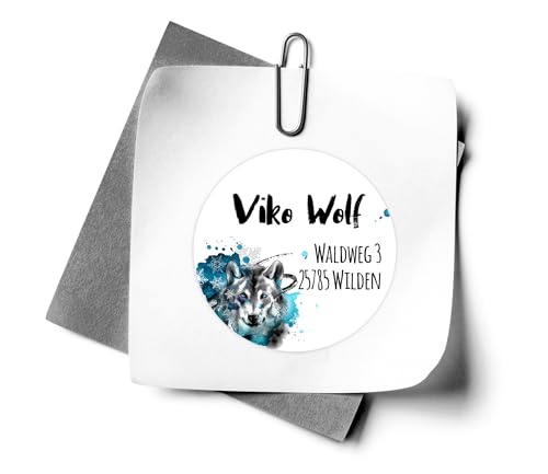 Aufkleber selbst gestalten mit Namen oder Spruch - Adressaufkleber Wolf - Motivauswahl und Größenauswahl von zAcheR-fineT Aufkleber selbst gestalten mit Namen oder Spruch - Adressaufkleber Wolf - Motivauswahl und Größenauswahl von zAcheR-fineT von zAcheR-fineT-design