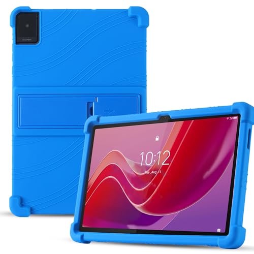 Hülle für Lenovo TAB M11 (2024) 11'' Tablette Case,Soft Schutzhülle Liquid Silicone Tablette Cover,Hochwertiges Silikon Premium TPU hülle für Lenovo TAB M11 mit Standfunktion -Marineblau von zZjoOoj
