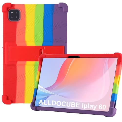 Silikon Hülle für Alldocube iPlay 60/60 Pro (2024) 11'' Tablette Case mit Stoßfest Schutzecken,Hochwertiges Silikon Schutzhülle Silicone Tablette Cover,Premium TPU hülle mit Standfunktion-Mehrarbig von zZjoOoj