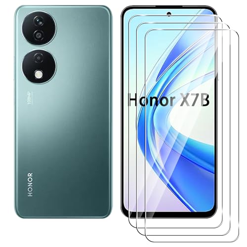 zZjoOoj [3 Stück Schutzfolie für Honor X7B, Panzer Schutz Glas Folie Displayschutz,[Kratzfest, Anti-Fingerprint, und Blasenfrei] von zZjoOoj