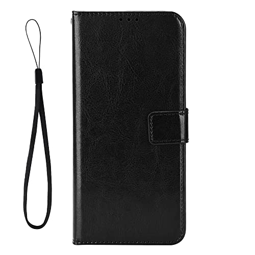 zZjoOoj Case Collection für Redmi Note 13 4G Klapphüllen - Premium Qualität Leder Handyhülle [Magnetverschluss] Geld und Kartenhalter,stoßfest, Schwarz von zZjoOoj