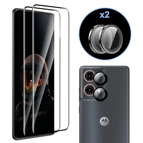 zZjoOoj Compatible with Motorola Moto G85 for Tempered Glass,2 Stück 3D Screen Protectors & 2 Stück Camera Tempered Glass Film, 9H Hardness Anti-Scratch Protective Glass, HD zZjoOoj Compatible with Motorola Moto G85 for Tempered Glass,2 Stück 3D Screen Protectors & 2 Stück Camera Tempered Glass Film, 9H Hardness Anti-Scratch Protective Glass, HD von zZjoOoj
