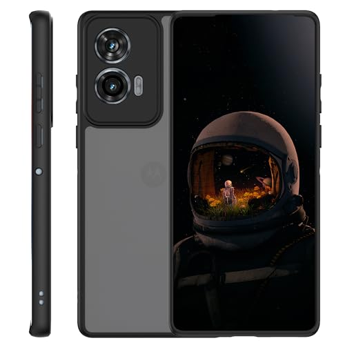 zZjoOoj Hülle for Moto Edge 50 Fusion,Matt Transparent,Shockproof Protective Case, Non-Slip Matte Hard Back, Extra Thin, Scratch-Resistant Mobile Phone Case for Moto Edge 50 Fusion,Matt Schwarz von zZjoOoj
