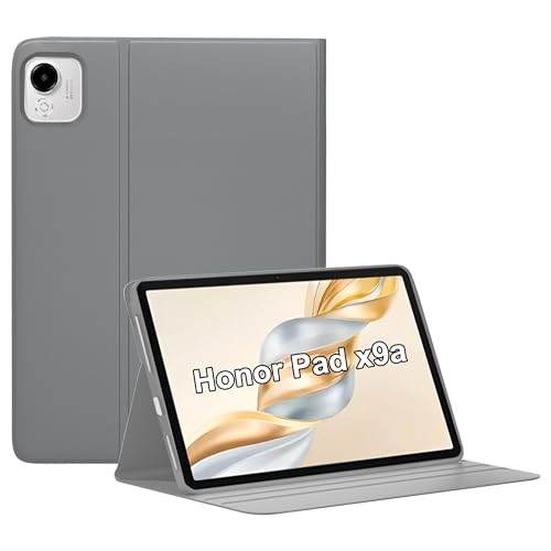 zZjoOoj Hülle für Honor Pad x9a Tablette Case(No Pen Slot),Ultradünn leicht Schutzhülle Case mit Standfunktion und Auto Schlaf/Wach Funktion,Grey von zZjoOoj