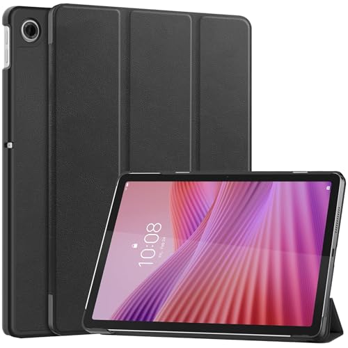 zZjoOoj Hülle für Lenovo Tab 2025 10.1 Inches (TB-311FU/TB-311XU) Tablette Case,Ultradünn leicht Schutzhülle Case mit Standfunktion und Auto Schlaf/Wach Funktion,Black von zZjoOoj