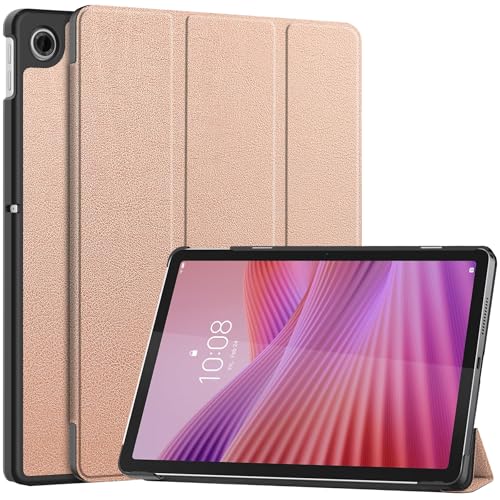 zZjoOoj Hülle für Lenovo Tab 2025 10.1 Inches (TB-311FU/TB-311XU) Tablette Case,Ultradünn leicht Schutzhülle Case mit Standfunktion und Auto Schlaf/Wach Funktion,Rose Gold von zZjoOoj