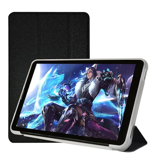 Hülle für TECLAST T60 Tablette Case,Soft Schutzhülle Liquid Silicone Tablette Cover,transparente Rückseite - Dünn & Leicht,Schwarz von zZjoOoj