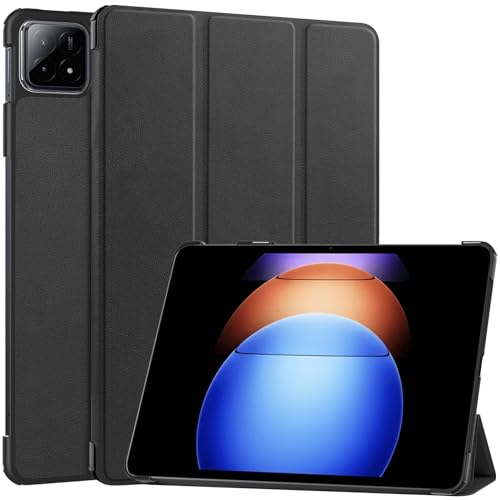 zZjoOoj Hülle für Xiaomi Pad 6s Pro (2024) 12.4'' Tablette Case Cover,Ultradünn leichtSchutzhülle Case mit Standfunktion und Auto Schlaf/Wach Funktion - Black von zZjoOoj