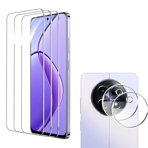 zZjoOoj Tempered Glass Screen Protector for Realme 12X 5G, HD Protective Film, 3 Pieces Tempered Glass Screen Protector + 2 Pieces Kameraschutz, Anti Fingerprint,Bubble-Free zZjoOoj Tempered Glass Screen Protector for Realme 12X 5G, HD Protective Film, 3 Pieces Tempered Glass Screen Protector + 2 Pieces Kameraschutz, Anti Fingerprint,Bubble-Free von zZjoOoj