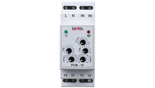 Zamel PCM-10 Zeitrelais Multifunktionsrelais Zeitschalter 10 Verschiedene Funktionen Zeitsteuerung Zeitschaltung Impulsrelais Zamel PCM-10 Zeitrelais Multifunktionsrelais Zeitschalter 10 Verschiedene Funktionen Zeitsteuerung Zeitschaltung Impulsrelais von ZAMEL