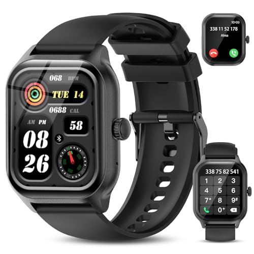 zaisia Smartwatch Damen Herren mit Telefonfunktion, 2.01" Zoll HD-Touchscreen Fitnessuhr mit Pulsuhr Schlafmonitor Schrittzähler, IP68 Wasserdicht Sportuhr, Fitness Smart Watch für Android iOS zaisia Smartwatch Damen Herren mit Telefonfunktion, 2.01" Zoll HD-Touchscreen Fitnessuhr mit Pulsuhr Schlafmonitor Schrittzähler, IP68 Wasserdicht Sportuhr, Fitness Smart Watch für Android iOS von zaisia