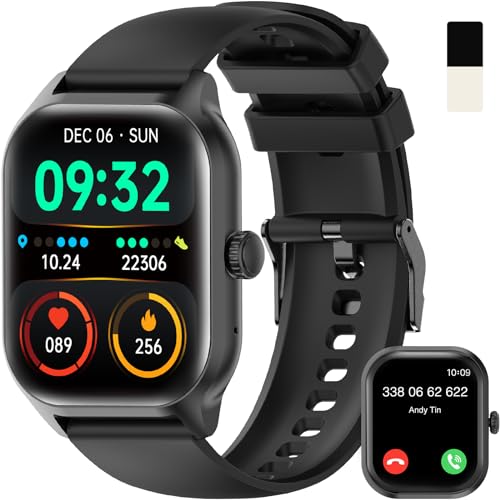 zaisia Smartwatch mit Telefonfunktion, 1,91" Zoll Touchscreen Smart Watch für Herren Damen mit Schrittzähler Herzfrequenz SpO2, IP68 Fitnessuhr mit Mehreren Sportmodi für Android iOS von zaisia