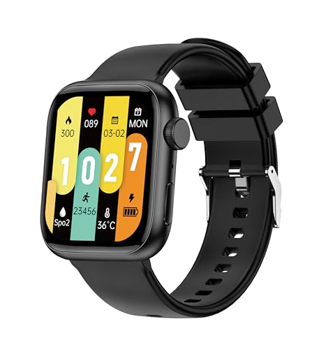 zaisia Smartwatch mit Telefonfunktion, Mehreren Sportmodi 1.85" Touchscreen Smart Watch für Damen Herren, IP68 Wasserdicht Fitnessuhr mit Herzfrequenz Schlafmonitor Schrittzähler für Android iOS von zaisia