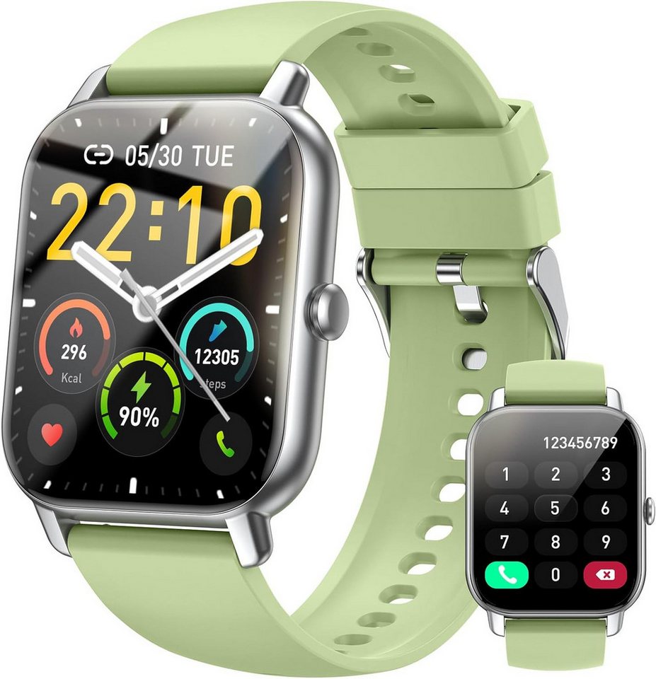 zakotu Damen's und Herren's IP68 Wasserdicht Fitness-Tracker Smartwatch (Android/iOS), mit Herzfrequenzmonitor Schlafmonitor Schrittzähler, Sport modus von zakotu
