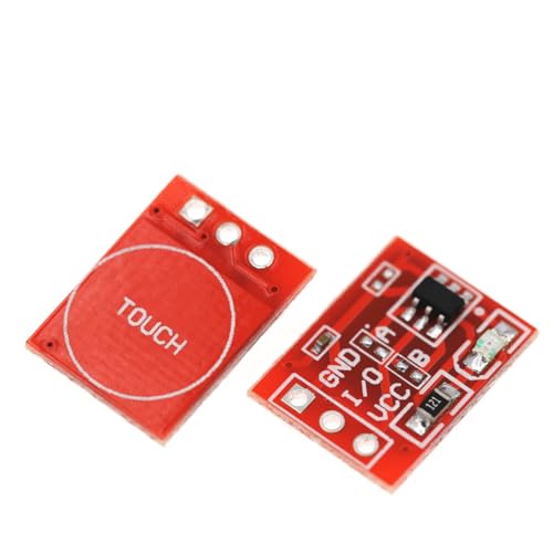 zalati 10 Stück TTP223 Touch-Tastenschalter-Module, kapazitive Touch-Taste, selbstsichernde Einzelkreistransformation von zalati