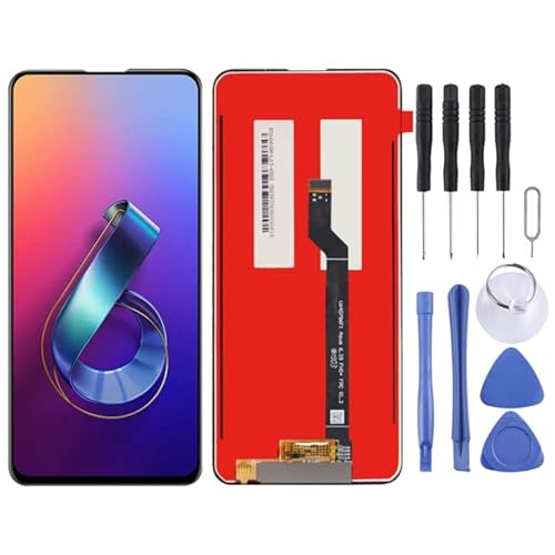 Mobiltelefon -LCD -Anzeige OEM LCD -Bildschirm für für for ASUS Zenfone 6 (2019) ZS630KL mit Digitalisierer Vollbaugruppe (schwarz) Reparaturteil von zaorunjs phone Accessories