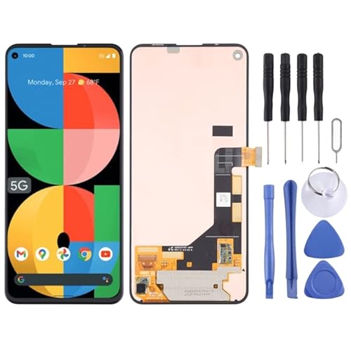 Mobiltelefon -LCD -Anzeige LCD -Bildschirm für für Google Pixel 5A 5G mit Digitalisierer Vollmontage Reparaturteil von zaorunjs phone Accessories