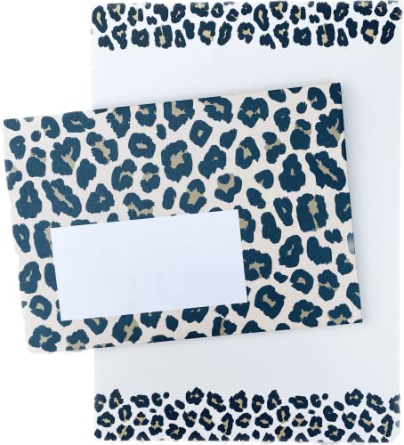 Briefpapier Leopard DIN A5 I Set Briefpapier/Umschläge I leoprint von zartbesaitet.com Schöne Produkte aus Papier