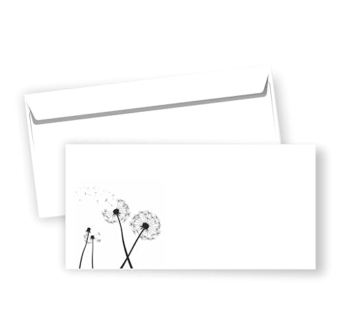 Briefumschläge DIN lang selbstklebend (Pusteblume, 20) von zartbesaitet.com Schöne Produkte aus Papier