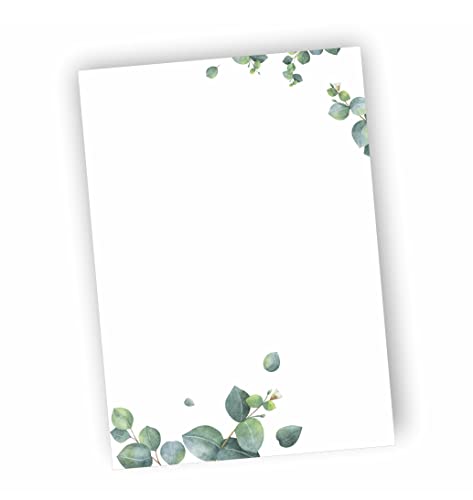 Notizblöcke DIN A6 I Motiv Eukalyptus I 5 Stück I 25 Blatt Notizblöcke DIN A6 I Motiv Eukalyptus I 5 Stück I 25 Blatt von zartbesaitet.com Schöne Produkte aus Papier