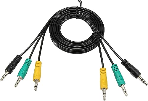 3,5 mm Audio Kabel, zdyCGTime 3 bis 3 3,5 mm Klinke Stecker auf Stecker Stereo-Audio-AUX-Kabel für 5.1-Logitech Computer Lautsprecher (150/1,5 m) von zdyCGTime