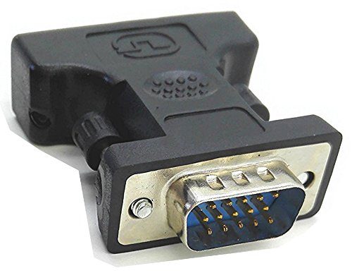 zdyCGTime DVI zu VGA Kabel Adapter – Schwarz – f/m, DVI (24 + 5) auf VGA (15pol) Kabel Adapter – Schwarz – f/m, von zdyCGTime