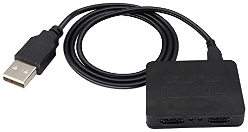 zdyCGTime HDMI-Splitter 1 bis 2-Verstärker,4K Full HD 1080P HD-Videokonverter HDMI-Splitter 1 zu 2 raus.(Nur Bildschirm Kann Kopiert Werden,Nicht Erweitern),Für Xbox,DVD,HDTV,Monitor,usw.(1Stück) von zdyCGTime