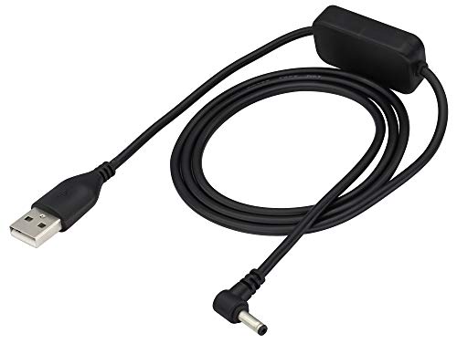 zdyCGTime USB 2.0 zu 90° DC3.5 * 1.35mm Männlich 5V Elbow Boost Line,USB zu Typ H Barrel Kabel,Geeignet für Schreibtischlampen,Router und andere kleine elektronische Geräte.(1m/1Pack) von zdyCGTime