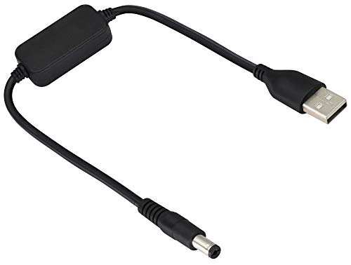 zdyCGTime USB2.0 5V zu 12V Boost-Kabel, DC5521 Transformator-Wandler mit Schalter, 9V / 5V USB, geeignet für Tastaturen, Router, Mini-LCD-Monitore, Mini-Lautsprecher, USB-Lüfter.(0,3M/1Stück) von zdyCGTime