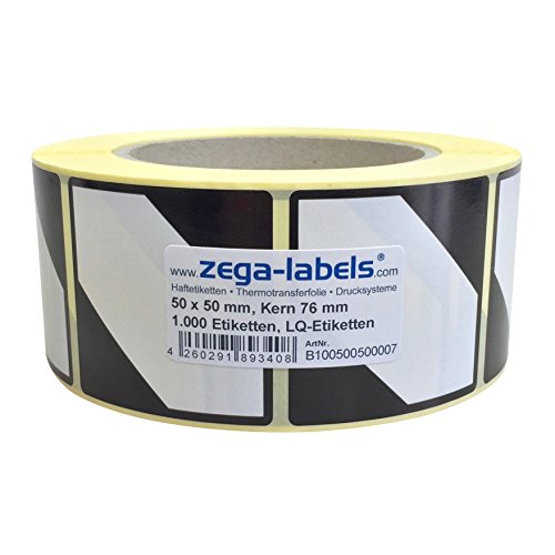 Gefahrgutetiketten auf Rolle - Limited Quantity - LQ Aufkleber klein - 1.000 Stück je Rolle - 50 x 50 mm - Haftpapier stark haftend von zega-labels