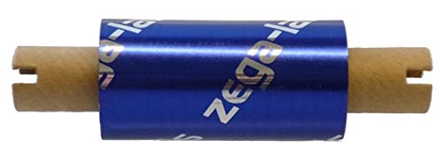 zega-labels Thermotransfer Farbband 65 mm x 74 m - zega quantum (Harz Kratzfest) - für Zebra ZD/GK/GC/TLP - 1/2 Zoll Kern Ø 12,7 mm - für Kunststoffetiketten (PE-Folie, PP-Folie, PET Polyesterfolie) von zega-labels
