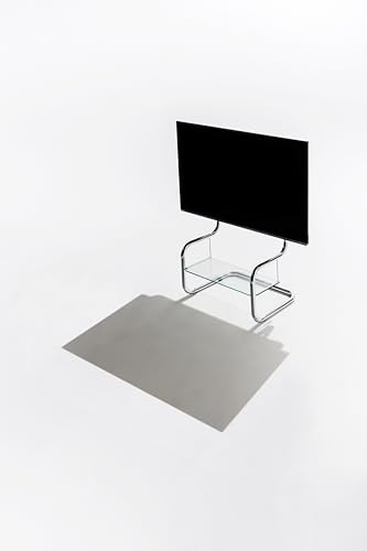 zeitgeist TV-Ständer, modern, minimalistisch, mit Regal, Bodenständer, Metall, bis zu 65 Zoll, für Ecke, Wohnzimmer, Studio. Höhenverstellbare Halterung, tragbar. w/HDMI, Antenne, Netzkabel zeitgeist TV-Ständer, modern, minimalistisch, mit Regal, Bodenständer, Metall, bis zu 65 Zoll, für Ecke, Wohnzimmer, Studio. Höhenverstellbare Halterung, tragbar. w/HDMI, Antenne, Netzkabel von zeitgeist