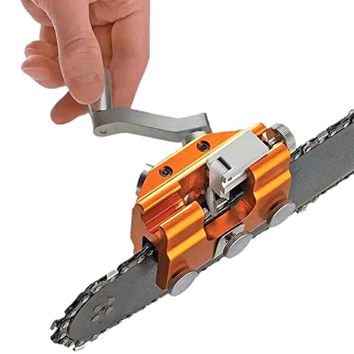 Schärfer für Sägeketten mit Kurbel, Schärfschablone für Rasensäge, Kettensäge, manuell, tragbar, für alle Arten von Kettensägen, für Holzfäller und Gärtner Schärfer für Sägeketten mit Kurbel, Schärfschablone für Rasensäge, Kettensäge, manuell, tragbar, für alle Arten von Kettensägen, für Holzfäller und Gärtner von zhangxin