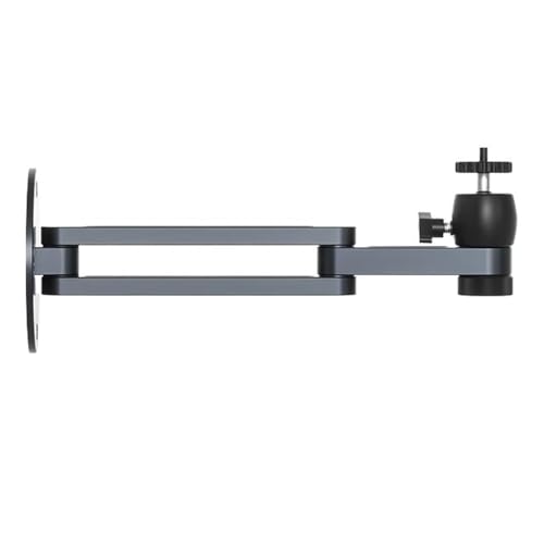 Ausziehbarer Projektor Projektorständer Robuste Wandhalterung aus Aluminiumlegierung for universelles 1/4-Zoll-Schraubenloch 10 kg Tragfähigkeit Projektor-Wandhalterung von zhongqunli