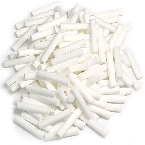 zison 110-teiliges Docht-Ersatz-Set für ätherische Öle, 4 cm, leere Nasenstäbchen oder Inhalatoren für ätherische Öle. von zison