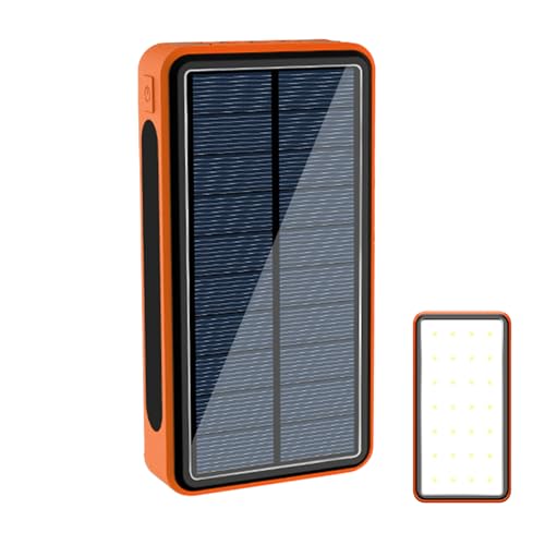 zjhukfmc Solarbetriebene Powerbank, tragbares Handy-Ladegerät, solarbetrieben, 20.000 mAh Akku, wasserdicht, mit LED-Licht, für Reisen, Studenten, Männer, Camping, Erwachsene, Jugendliche zjhukfmc Solarbetriebene Powerbank, tragbares Handy-Ladegerät, solarbetrieben, 20.000 mAh Akku, wasserdicht, mit LED-Licht, für Reisen, Studenten, Männer, Camping, Erwachsene, Jugendliche von zjhukfmc