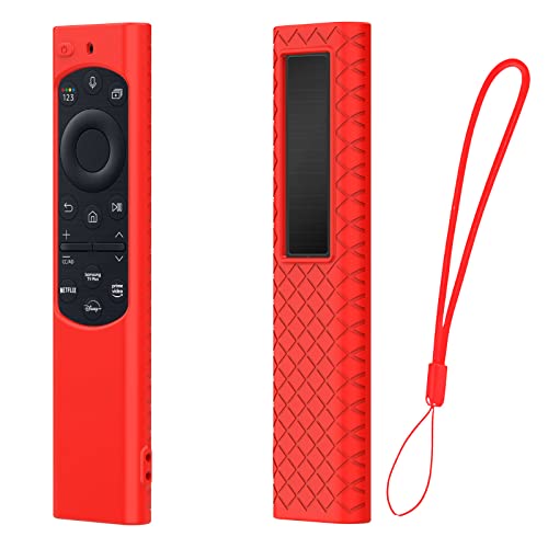 zoerbufan Fernbedienungshülle Kompatibel Mit Samsung Fernbedienung BN59 Serie, SolarCell Smart TV Fernbedienung für Samsung Remote Control 2022 (Rot) von zoerbufan