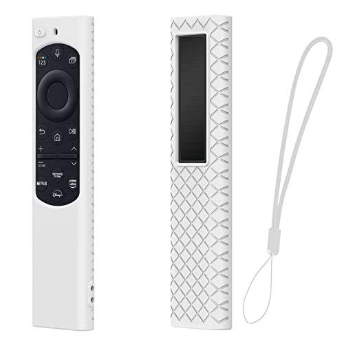 zoerbufan Fernbedienungshülle Kompatibel Mit Samsung Fernbedienung BN59 Serie, SolarCell Smart TV Fernbedienung für Samsung Remote Control 2022 (Weiss) von zoerbufan