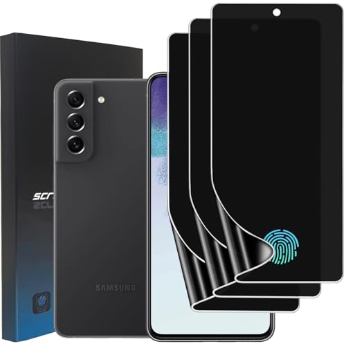 zonyee 3 Stück Privacy Sichtschutz Schutzfolie für Samsung Galaxy S21 FE 5G (6,4 Zoll), TPU Privacy Folie Displayschutzfolie für Galaxy S21 FE [Fingerabdrucksensor Kompatible] von zonyee
