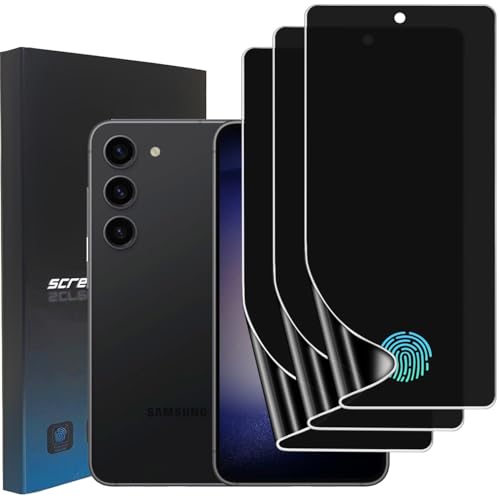 zonyee 3 Stück Privacy Sichtschutz Schutzfolie für Samsung Galaxy S23 5G (6,1 Zoll), TPU Privacy Folie Displayschutzfolie für Galaxy S23 [Fingerabdrucksensor Kompatible] von zonyee