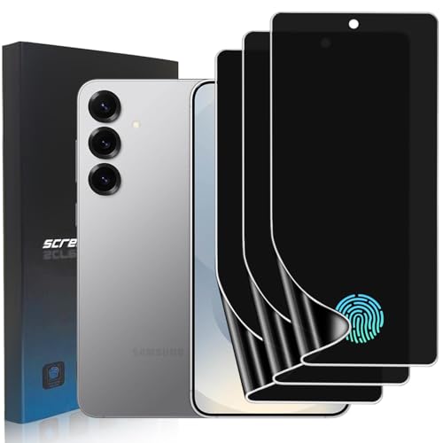 zonyee 3 Stück Privacy Sichtschutz Schutzfolie für Samsung Galaxy S25 Plus (6,7 Zoll), TPU Privacy Folie Displayschutzfolie für Galaxy S25 Plus [Fingerabdrucksensor Kompatible] von zonyee