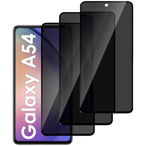 zonyee 3 Stück Sichtschutz Schutzfolie für Samsung Galaxy A54 5G, Anti-Spy Displayschutzfolie, Privatsphäre Sichtschutzfolie 9H Härte Gehärtetes Glas Blickschutzfolie - Scratch Resistant zonyee 3 Stück Sichtschutz Schutzfolie für Samsung Galaxy A54 5G, Anti-Spy Displayschutzfolie, Privatsphäre Sichtschutzfolie 9H Härte Gehärtetes Glas Blickschutzfolie - Scratch Resistant von zonyee