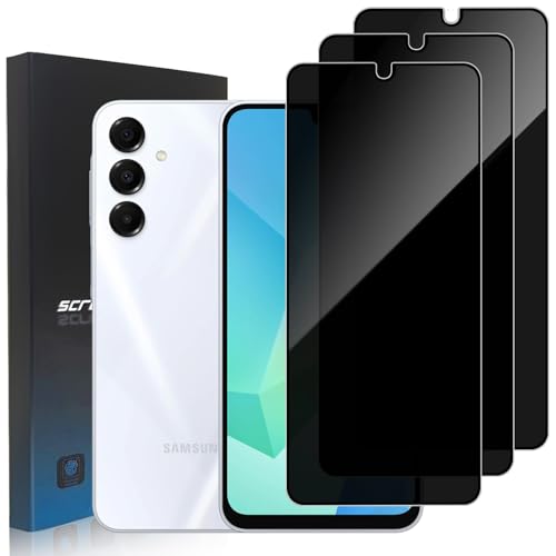 zonyee 3 Stück Sichtschutzfolie für Samsung Galaxy A16 5G 6.7", 9H Härte Anti-Spy Sichtschutz Schutzfolie Gehärtetes Glas Blickschutzfolie Displayschutzfolie [Anti Fingerabdruck und Kratzfest] von zonyee